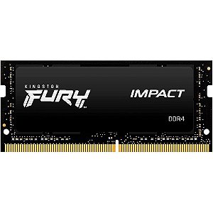 Memória RAM DDR4 SO-DIMM Kingston Fury Impact 3200 MHz 8 GB KF432S20IB/8 - Preto