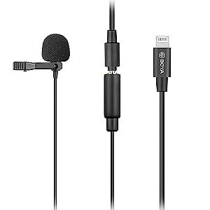 Microfone Boya Lapella BY-M2 Lightning - Preto