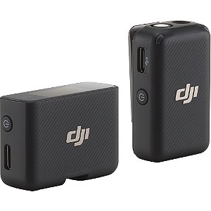 Microfone Sem Fio DJI (1TX + 1 RX) (FCC) - Preto