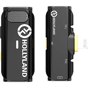 Microfone Sem Fio Hollyland Lark C1 Solo Lightning - Preto