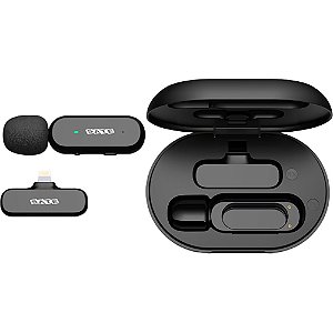 Microfone Sem fio Satellite A-MK152 Lightning para iPhone - Preto