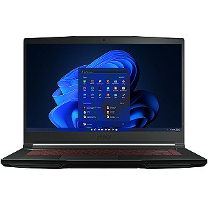 Notebook MSI GF63 Thin 11UC-1276US 15.6" Intel Core i5-11400H RTX 3050 4 GB - Preto