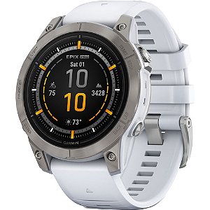 Relógio Smartwatch Garmin Epix Pro (Gen 2) Sapphire 47 mm - Titanium/Whitestone (010-02803-20)