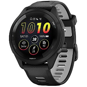 Relógio Smartwatch Garmin Forerunner 265 - Black/Powder Gray (010-02810-00)
