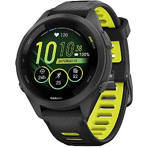 Relógio Smartwatch Garmin Forerunner 265S - Black/Amp Yellow (010-02810-03)