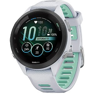 Relógio Smartwatch Garmin Forerunner 265S - Whitestone/Neo Tropic (010-02810-04)