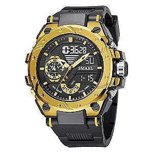 Relógio Masculino SMAEL SMAEL-8060 Black Gold