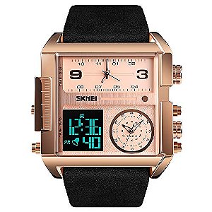 Relógio Masculino SKMEI SKMEI-1391-Rose Gold Black-F