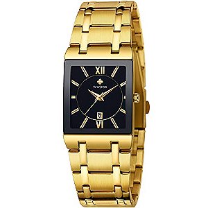 Relógio Masculino WWOOR 8858-A4-Gold Black
