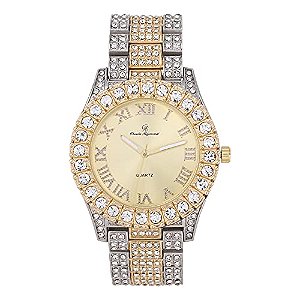 Relógio Masculino Charles Raymond ST10327 RN Single (ST10327-164 TT Gold)