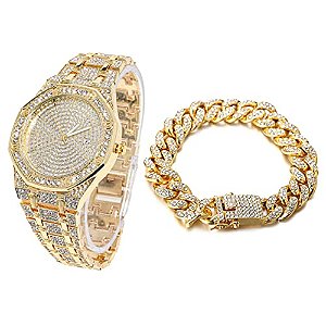 Relógio Masculino Halukakah WS-HAJWCAWT0018-G-LZ0035-G-20CM