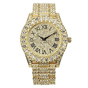 Relógio Masculino Charles Raymond ST10327 RN Single (Gold Black R#)