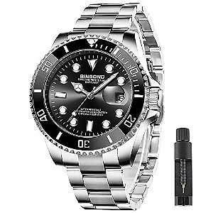 Relógio Masculino Tiong TEV801-Sliver Black