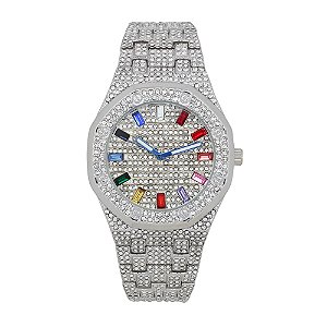 Relógio Masculino Charles Raymond ST10528 TT SLV Rainbow