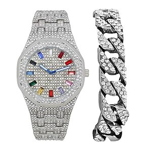 Relógio Masculino Charles Raymond ST10528 TT SLV Rainbow -C