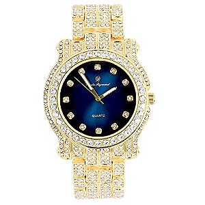 Relógio Masculino Charles Raymond L0504 (L0504DX Gold-Blue)
