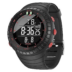 Relógio Masculino SMAEL SMAEL-1237 Black Red