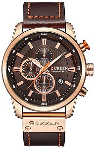 Relógio Masculino FANMIS CR 8291 rose gold brown