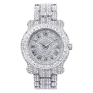 Relógio Masculino Techno Pave 3694-05-Silver