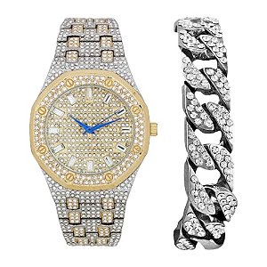 Relógio Masculino Charles Raymond ST10528 TT SLV GLD -C