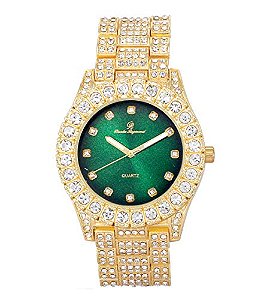 Relógio Masculino Charles Raymond ST10327DxxS (Gold - Green)