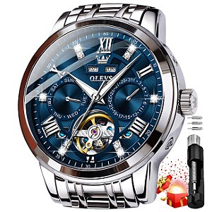 Relógio Masculino OLEVS TJ-S-G6701GB-BL