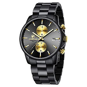 Relógio Masculino GOLDEN HOUR CH-1604M-G-B