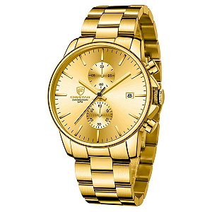 Relógio Masculino GOLDEN HOUR CH-1604M-G-G