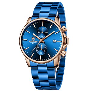 Relógio Masculino GOLDEN HOUR CH-1604M-RG-BE