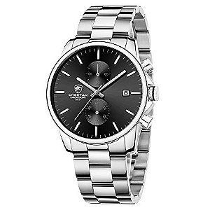 Relógio Masculino GOLDEN HOUR CH-1604M-Silver-B