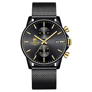 Relógio Masculino GOLDEN HOUR CH-1604S-B-G-B