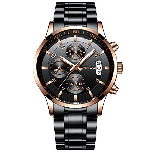 Relógio Masculino CRRJU CJ2214B-RS-BK