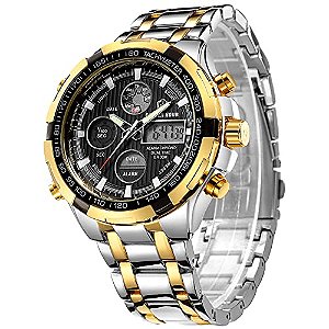 Relógio Masculino GOLDEN HOUR TM-GH-108-S-G-B