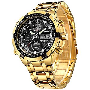 Relógio Masculino GOLDEN HOUR GH-108-G-B