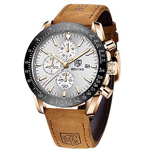Relógio Masculino BY BENYAR BY 5140 Silver White