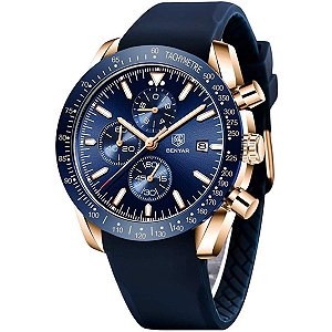 Relógio Masculino BY BENYAR BY-5140-Gold Blue