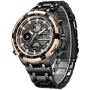 Relógio Masculino GOLDEN HOUR GH-108-RG--B