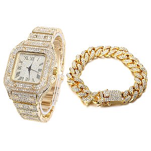 Relógio Masculino Halukakah WS-HAJWCAWT0014-G-LZ0035-G-20CM