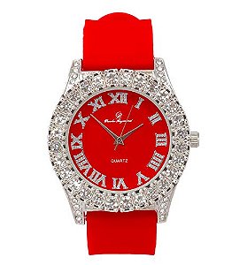 Relógio Masculino Charles Raymond ST10327 RN Single (ST10357 Silver Red)