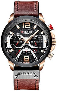 Relógio Masculino FANMIS CR 8329 Rose gold Brown