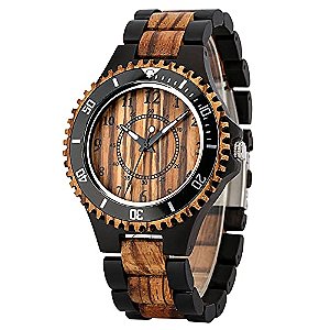 Relógio Masculino Realpoo QW103-black brown