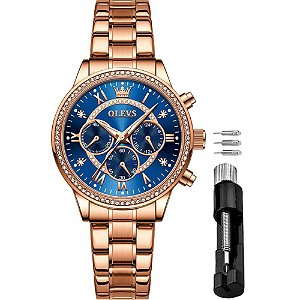 Relógio Feminino OLEVS CT-O-L715GM-ML