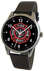 Relógio Feminino Military Time Firefighter-strap