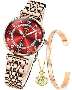 Relógio Feminino Fate Love XBC-FL5866GM-MH