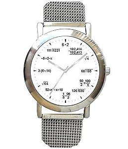 Relógio Feminino Math Time BYO-1211-PQ-W-M