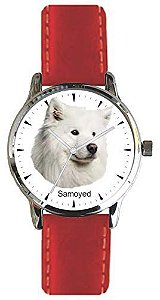 Relógio Feminino Canine Time Samoyed