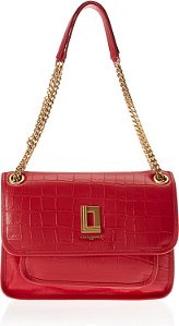 Bolsa de ombro Lyon Karl Lagerfeld Paris, Crimson