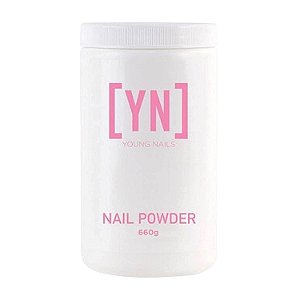 Pó de Acrílico para Cobertura de Unhas da Young Nails - Pó de Acrílico Autonivelante, Transparente Nude Rosa Branco para Extensão de Unhas, Grau Profissional, Adesão Superior, Cor - XXX Rosa 660