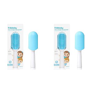 Pente Para Crianças Desembaraçador de Cabelos Finos ou Lisos FridaBaby, Desembaraça Nós Sem Lágrimas ou Quebra, Design de Dentes e Cerdas (Pacote com 2)