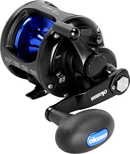 Carretilha de Pesca Okuma Solterra SLX de Nível Único, Velocidade Única, Arraste com Alavanca, para Pesca em Água Salgada, SLX-10Lb, 380yds-20lb